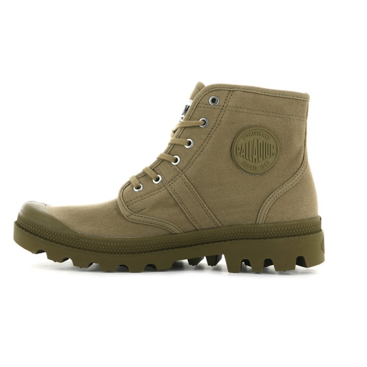 Palladium Pallabrousse Legion Women's Boots Olive | UK K593-JHN